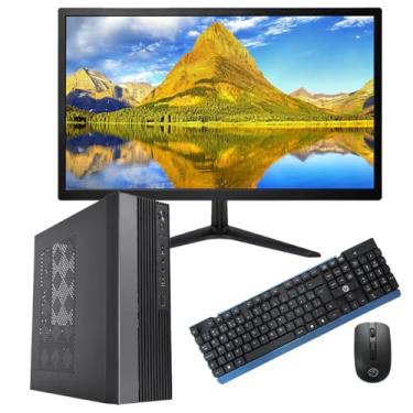 Imagem de Mini PC Desktop Slim CPU Compacto + Monitor 19 com I5 sétima geração com 16gb de memória ram + Ssd 480 Windows11 + Teclado + Mouse + Adaptador wifi 5g + Placa de vídeo 2GB