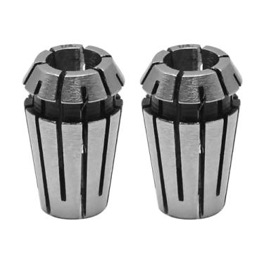 Imagem de Vkinman Conjunto de pinças de mola ER11 de 2 peças, mandril de pinça AAA de alta precisão de 1/10.2 cm, substituição para ferramenta de fresagem de torno mecânico de gravação CNC