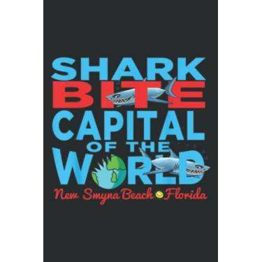 Imagem de Shark Bite Capital In The World New Smyrna Daytona Beach Fla: Daily Planner Notepads - To Do List with Priorities, Notes, Meals and Water Intake Tracker, 100 Pages