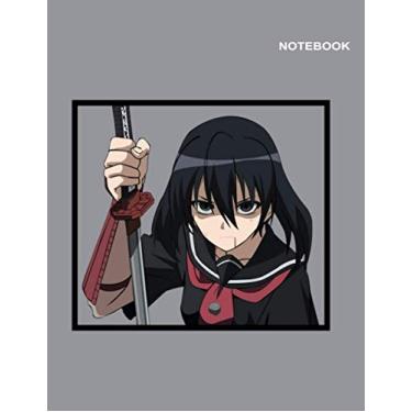Imagem de Akame Ga Kill Akame Anime Hero Notebook Cover: 110 pages [55 sheets], Lined Journal/sketchbook/Composition, Letter Size (8.5 x 11 inches).