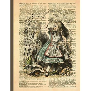 Imagem de Alice in Wonderland - You're Nothing Buy a Pack of Cards Composition Notebook: College Ruled Lined Paper / 150 Pages / 7.44 x 9.69 / Soft Cover | ... for Students, Kids, Creative Writing Journal