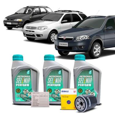 Imagem de Kit Troca de Oleo 5w30 e Filtro Fiat Palio Weekend Fire 1.3 1.4 8v 16v 2001 a 2011