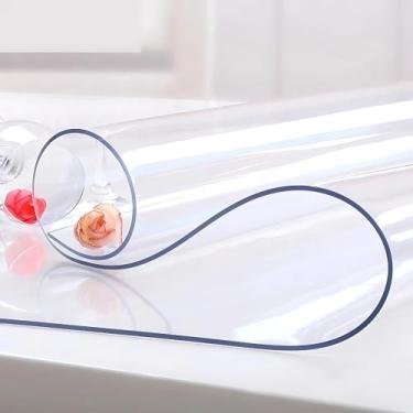 Imagem de Plástico Transparente Cristal Pvc 2mm 60cm X 1,40m Rolo Lona - Neolar