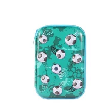 Imagem de Genérico Estojo De Lápis Infantil Com Desenho De Unicórnio Futebol Menino Menina 3D Escolar Multiuso