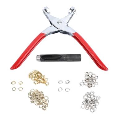 Imagem de Kit de Ferramentas de Ilhós 12mm, Furador de Couro, Alicate ilhó Manual Com Ilhós, Arruelas para Cinto de Tecido