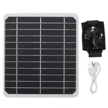 Imagem de Painel Solar de 20 W, Carregador de Painel Solar Pequeno Portátil, Banco de Energia de Carregamento Rápido de 5 V Com 2 USB, 1 Porta TIPO C e 1 Porta DC, Estação de Carregamento
