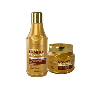 Imagem de Kit Banho de Verniz Shampoo 300ml e Máscara 250g - Forever Liss Profis