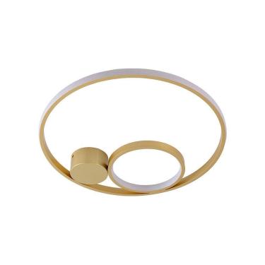 Imagem de Plafon Skylight Ilusion 4033 Led Bivolt Dourado-branco