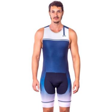 Imagem de Macaquinho sem mangas triathlon elite smooth proteção uv 50+ kauna, PP