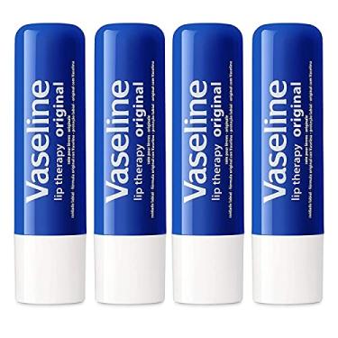 Imagem de Vaseline Lip Therapy Stick, Bálsamo Labial Original De Vaselina Para Lábios Macios, 4,8 G Cada (Pacote Com 4)