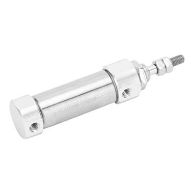 Imagem de Cilindro Pneumático, Cilindros de Ar Pneumático Mini Dupla de Ação Dupla Somente Haste de Rod Única Aço Inoxidável Equipamento de Cilindro de Cilindro de Ar Pneumático CDJ2B16