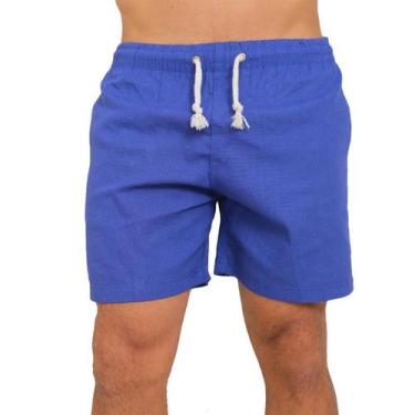 Imagem de Bermuda Short Masculino Mauricinho Linho Moderno Slim Verão - Nobreza 