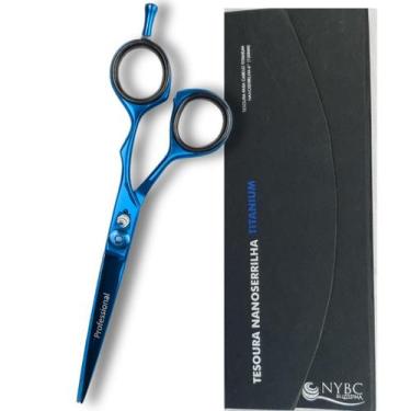 Imagem de Tesoura Cabelo Nano Serrilhada 5,5" (14,0 cm) NYBC Beauty -  Corte pre