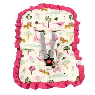 Imagem de Capa para Bebê Conforto - NoBrand, Girafa Pink