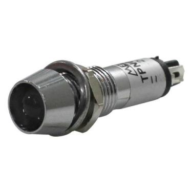 Imagem de Sinaleiro Redondo 8mm 24V Branco Metaltex, Branco