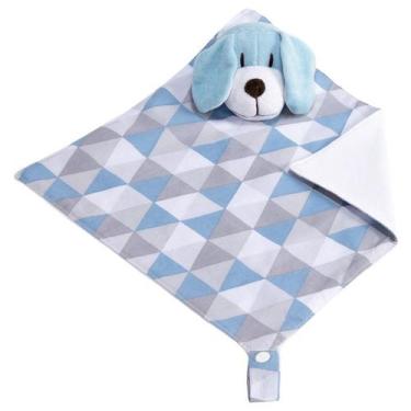 Imagem de Naninha c/ Porta Chupeta - NoBrand, Cachorrinho Azul