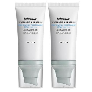 Imagem de Protetor solar JISKG Centella SPF 50+ Water-Fit Sun Serum 2 unidades