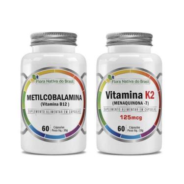 Imagem de Kit de Suplementos Alimentares Vitamina K2 e B12  - Flora Nativa