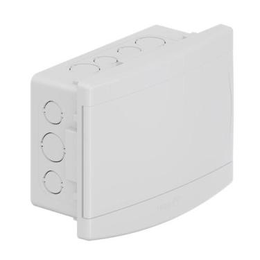 Imagem de Quadro de Embutir PVC   6/8 Disjuntores S/Barramento Tampa Branca Tigr