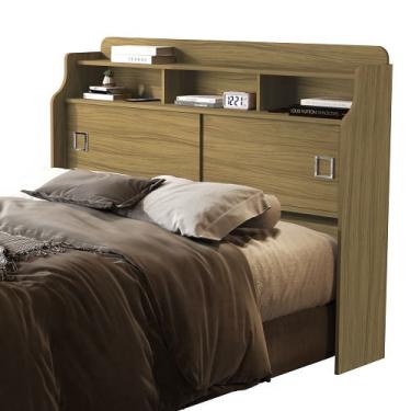 Imagem de Cabeceira Box Jéssica Casal 1.4 Freijó/Grafite – vj Móveis