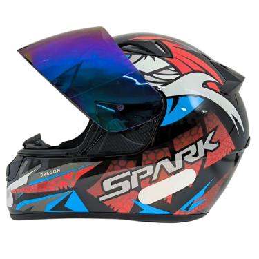 Imagem de Viseira Camaleão p/ Capacete Fechado Ebf New Spark / E0x 2mm