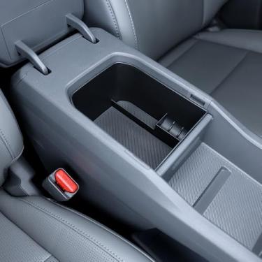 Imagem de Cnaurda Caixa de armazenamento frontal de apoio de braço organizadora bandeja de recipiente de armazenamento interior do carro caixa de apoio de braço frontal console central compatível com Kia EV3