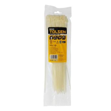 Imagem de Abraçadeira Nylon 3,6 mm x 300 mm 50143 Natural - Tolsen, 1 unidade