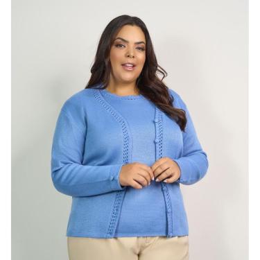 Imagem de Suéter Tween-set 2 Peças Conjunto Plus Size Tricot Premium-Feminino
