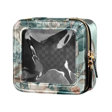Imagem de Fitrendlovey Organizador de maquiagem portátil com grande claraboia bolsa de cosméticos espaçosa para amantes de viagens, T9, one size