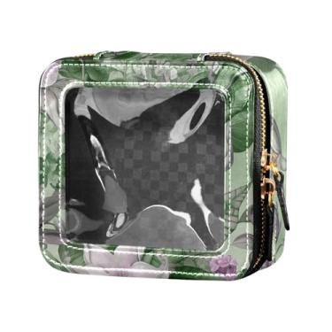 Imagem de Fitrendlovey Organizador de maquiagem portátil com grande claraboia bolsa de cosméticos espaçosa para amantes de viagens, T6, one size