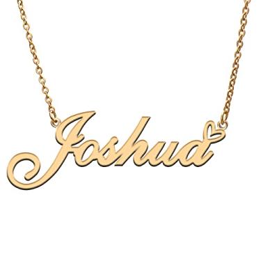 Imagem de RONKAH Colar de nome personalizado personalizado com coração colar de nome personalizado para mulheres colar de moda pessoal melhor presente para menina, mãe, filha, amizade, Natal, aniversário,