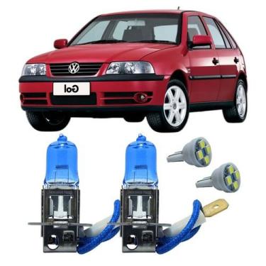 Imagem de Par Lâmpadas H3 55W 12V Super Branca 4300K Gol 2005 A 2009 - FullLight