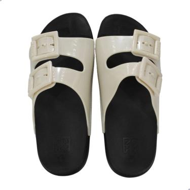 Imagem de Tamanco Feminino Plataforma Zaxy Partner High Off White e Preto