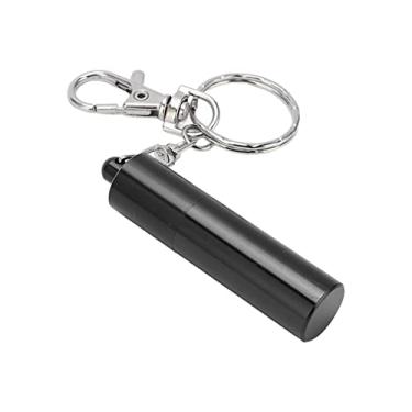 Imagem de Pricking Pin Grinder Repair Tool, Bilhar Pool Cue Tip Shaper Com Keychain, para Aumentar a Fricção e Estabilizar As Habilidades (Preto)
