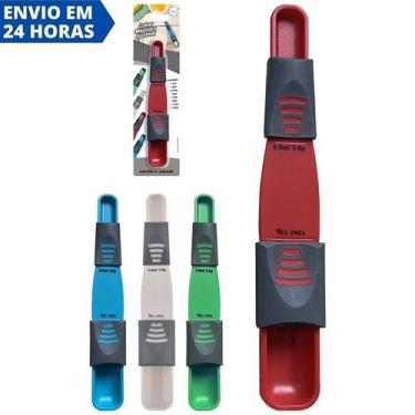 Imagem de Colher Medidora Cozinha Ajustável 9 Medidas Colher De Medida Para Cozi