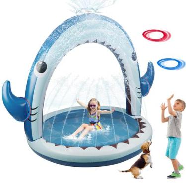 Imagem de Sprinkler Toy Gleamkid Giant Shark inflável para crianças