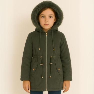 Imagem de Jaqueta Infantil Juvenil Menina Parka Canelada Sobre Tudo - ANJ MODAS,