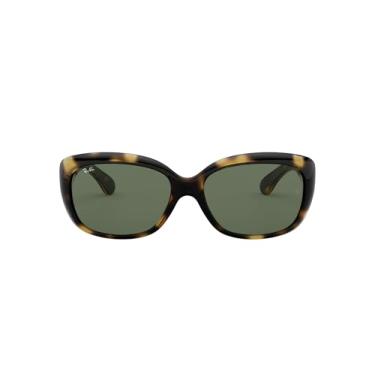 Imagem de Óculos de Sol Ray-Ban Feminino RB4101 Jackie Ohh Butterfly, Havana Claro/Verde Escuro, 58 mm