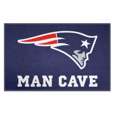 Imagem de FANMATS 14333 NFL New England Patriots Tapete de iniciante universal homem caverna