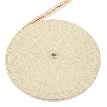 Imagem de SWATOM Pavios para Lamparinas A Óleo 33 Pés Rolo 1/2" Pavio de Óleo para Lamparinas Algodão Lanterna Querosene Pavio Substituição com Genuíno Ponto Vermelho