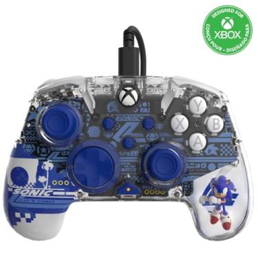 Imagem de PDP REALMz Wired Xbox Controller Licensed for Series X|S, Xbox One, Windows 10/11 PC, LED Lighting Collectible Sonic Superstars, Programmable Buttons/Triggers, PC Control Hub App: Sonic Speed