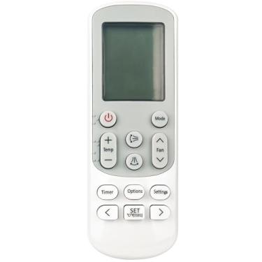 Imagem de Controle remoto de substituição universal Commander compatível com ar condicionado Samsung A/C AR24TSFYBWKN R07TSFABWKN AR09TSFABWKN AR12TSFABWKN AR15TSFABWKN AR18TSFABWKN - graus Celsius/Fahrenheit