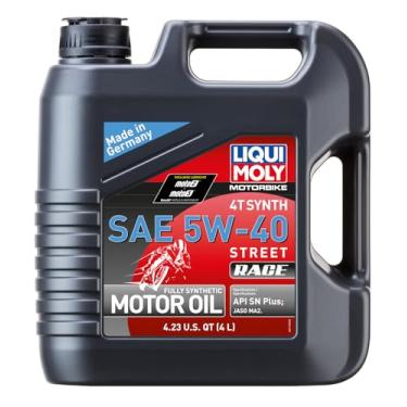 Imagem de LIQUI MOLY Motorbike 4T Synth 5W-40 Street Race | 4 L | Óleo de motor totalmente sintético para motocicleta | SKU: 20076
