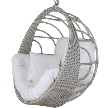Imagem de Balanço Ninho Suspenso Hungria Mármore E Courino Náutico Bco