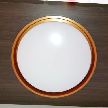 Imagem de Hevvy Plafon Led Montana 24w Red Preto+dour Ly-8762m Pt+dr