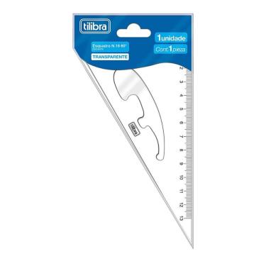 Imagem de Esquadro Escolar N.16 60 Graus Académie Tilibra