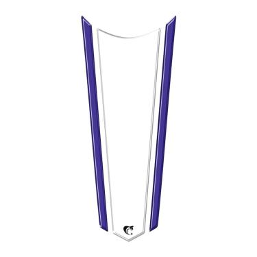 Imagem de Adesivo Faixa Gravata Resinado Tanque Moto Honda Transparente Branco