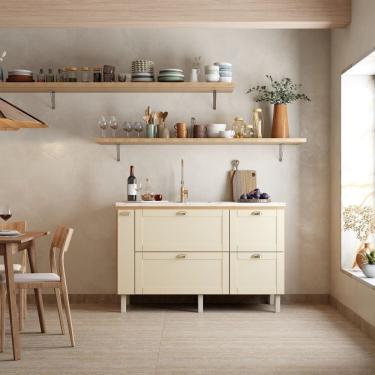 Imagem de Gabinete De Cozinha Para Pia 150 Grou Jequitibá Areia