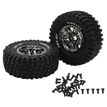 Imagem de 2 Unidades de Pneus de Borracha, Conjuntos de Rodas de Carro RC Pneus de Roda de 165 Mm de Diâmetro para ZD Racing 1/7 DBX-07 Peça de Atualização de Carro RC, Textura Acidentada