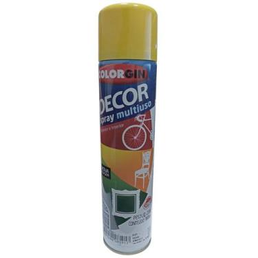 Imagem de Kit tinta spray amarelo decor 4 unidades ref 8591 - COLORGIN